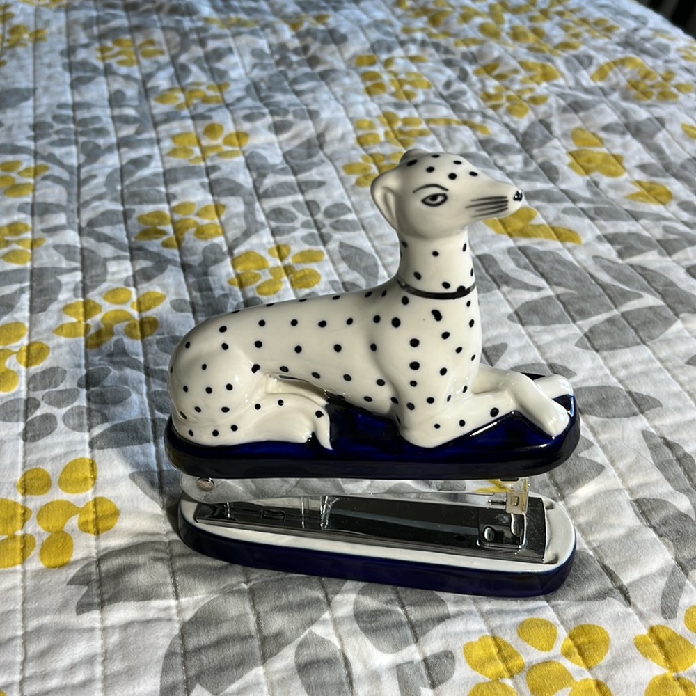 Anthropologie Dalmatian Dog Stapler